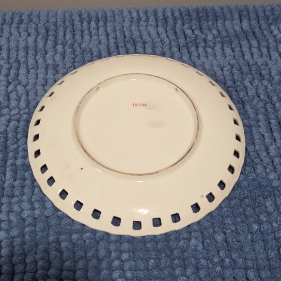 Vintage Regus Norcrest Japan Ceramic Collector Plate with floral design and gold - Picture 2 of 4